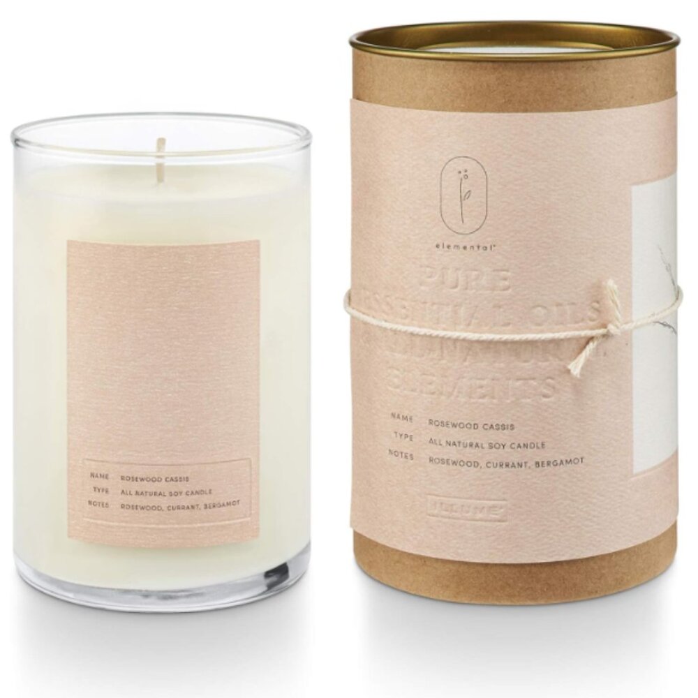 TWO Illume Elemental Candle | Rosewood Cassis Scent | Brand New